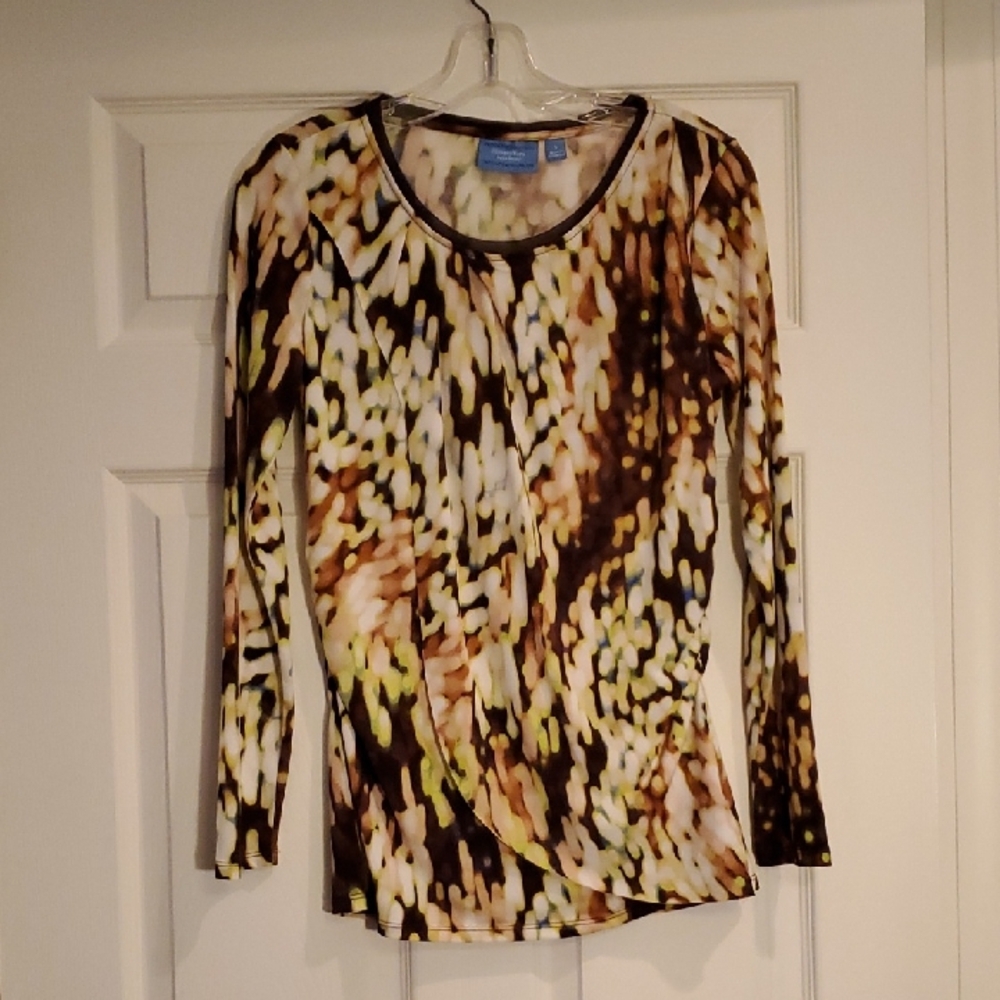 Simply Vera Vera Wang Stylish Multicolor Women's Top, Size S